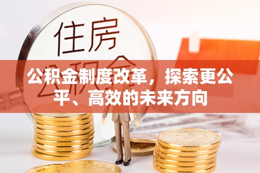肃宁公积金制度改革，探索更公平、高效的未来方向