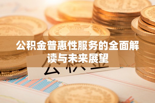 肃宁公积金普惠性服务的全面解读与未来展望