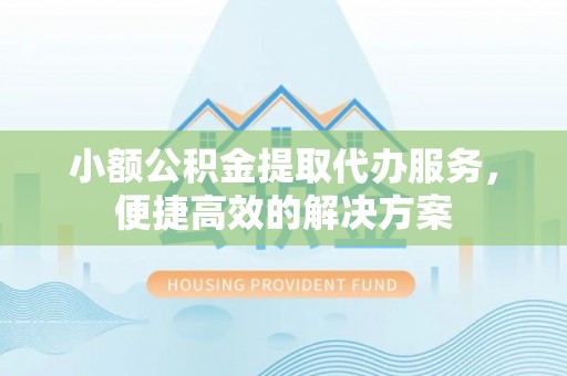 肃宁小额公积金提取代办服务，便捷高效的解决方案