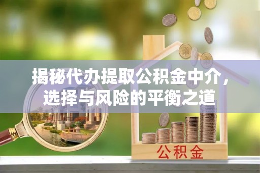 肃宁揭秘代办提取公积金中介，选择与风险的平衡之道