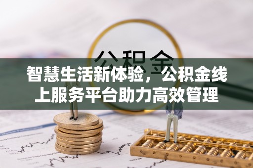 肃宁智慧生活新体验，公积金线上服务平台助力高效管理