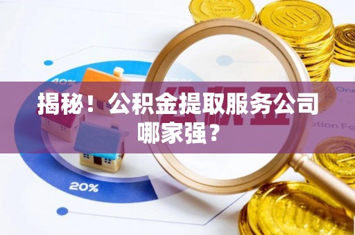 肃宁揭秘！公积金提取服务公司哪家强？
