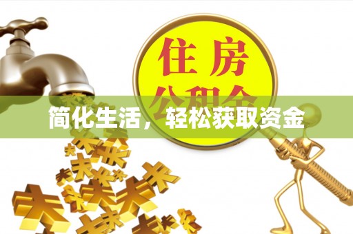 肃宁简化生活，轻松获取资金
